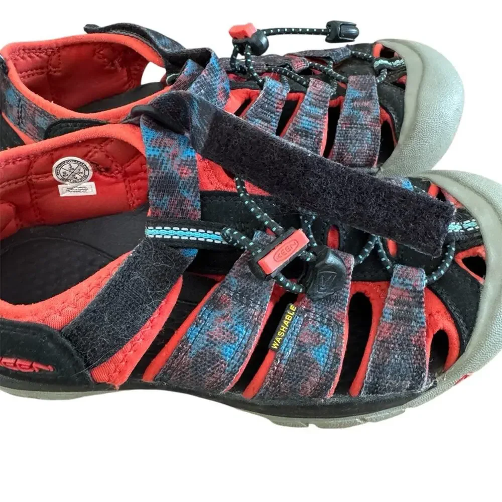 Keen Newport H2 Kids’ Sandals Size 3 Black Red Durable Summer Hiking Water